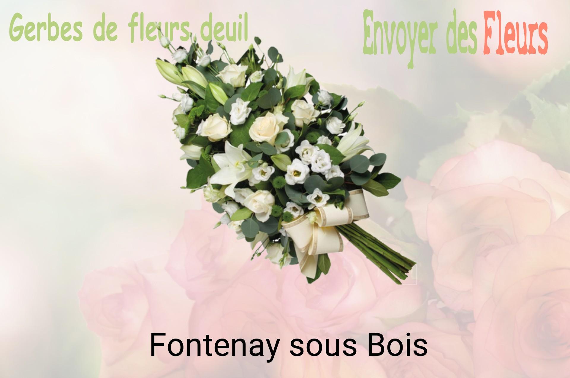 Gerbe de fleurs de deuil livrée à Fontenay-sous-Bois